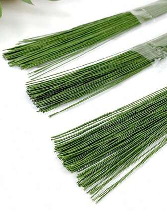 100pcs Flower Arrangement Iron Wire For Packaging And Diy Crafts With Artificial Flowers.
