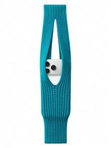 1pc Knitted Phone Coin Purse, Fashion Accessory, Mini Shoulder Bag, Length 40/80cm - Multicolor - View 12