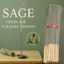 73/151/253pcs High Quality Sage Incense Sticks, Fragrance Suitable For Home, Camping, Garden, Pool And Outdoor Activities - Yoga Meditation Relaxation
