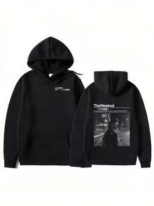 After Hours Til Dawn Fm Music Album Women Men Hoodie Cotton Sweatshirt Pullover Hip Hop Rock Top Clothes Singer Thes Weeknds Hoody - màu đen - Xem 1