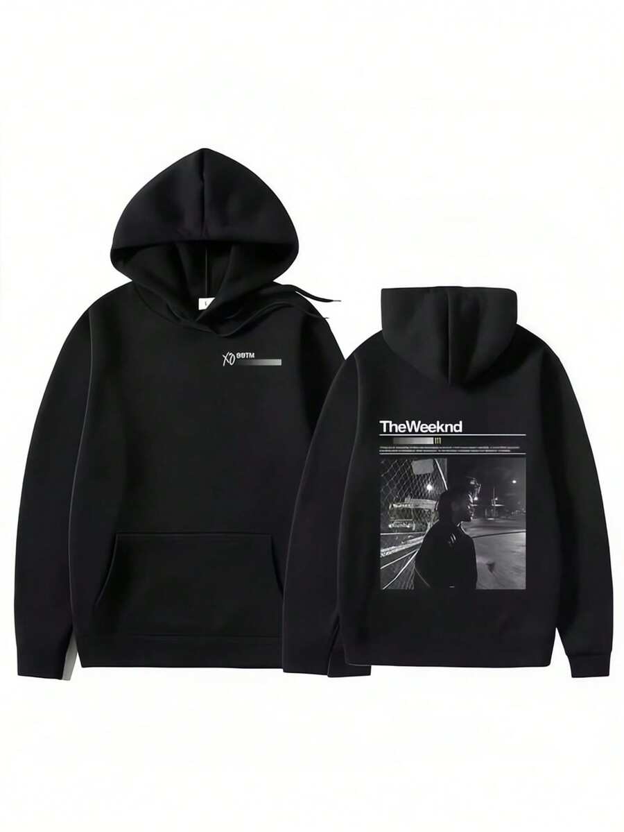 After Hours Til Dawn Fm Music Album Women Men Hoodie Cotton Sweatshirt Pullover Hip Hop Rock Top Clothes Singer Thes Weeknds Hoody - màu đen - Xem 1