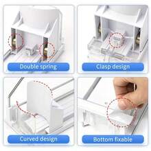 1/2/4 件装饮料罐收纳架，冰箱瓶罐整理架，带升级双层搁板和定位夹，厨房收纳，衣柜整理，桌面收纳