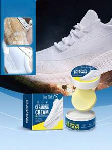 Shoe Cleaning Paste Set, Shoe Whitening Cleaner To Remove Yellow Edges Without Water Washing, One-Step Whitening Paste