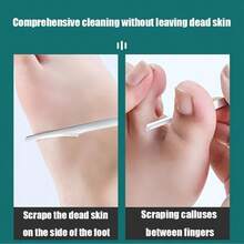 2/3pcs Stainless Steel Foot File Tool, Professional Foot Scraper Dead Skin Remover, Foot Care Tool For Men And Women (With Protective Cover) - Multicolor - View 6