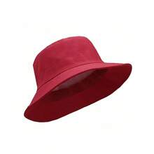 Adult Bucket Hat For Men And Women With Lining, Beach Cap, Fisherman, Camping, Sun Protection - 紅色 - 查看 1