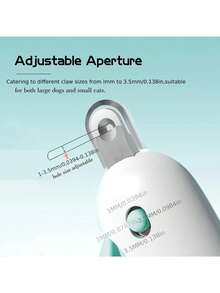 可调节开口宠物指甲钳/修剪器，适用于猫狗