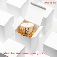 10 Pack 4x4x6 White Gift Boxes, Ideal For Candle, Ornament, Mug, Glass, Jar, Great For Gift-Giving And Storing Or Organizing Small Items - Nhiều màu - Xem 4