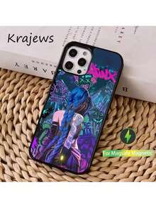 Arcane Animation J-Jinx Phone Case Cover Compatible With  16, 15, 14, 13, 12, 11, Pro, Max, Plus, Mini, Magsafe, Magnetic Wireless Charging Case - Cover Compatible With  17 Pro Case,  17 Pro Max Case,  17 Case,  16 Pro Case - Z5 - Xem 7