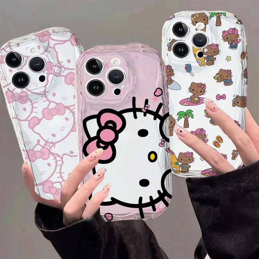 SANRIO Phone Case For 17/16/15/14/13/12/11 Casing Hello Kitty Clear - S21041 - Xem 1