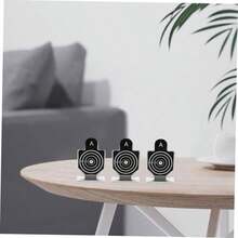 HANABASS Pequeño Objetivo De Objetivos del Juego Practicando Objetivo Accesorios para Juegos De Disparos Objetivo De Entrenamiento Objetivos De Tren Metal Black - negro - Ver 6