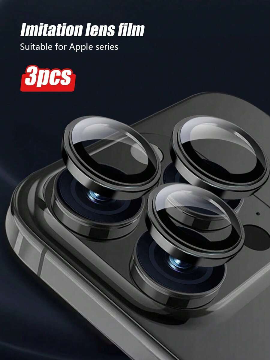 1 Miếng Dán Kính Cường Lực Black Hawk Eye, Chống Nước, Chống Trầy Xước, Viền Chống Vỡ, Tương Thích Với Dòng 11/12/13/14/15/16/16 Plus/16 Pro/16 Pro Max/17/17 Air/17 Pro/17 Pro Max. Thích Hợp Sử Dụng Hàng Ngày, Văn Phòng, Nhà. Ốp Bảo Vệ Camera Điện Thoại Chống Va Đập, Chống Trầy Xước. - màu đen - Xem 1
