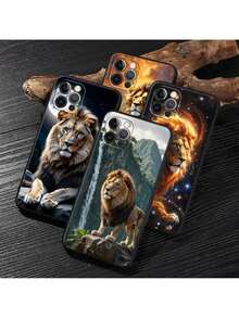 Custodia morbida per telefono compatibile con Apple 16e 11 12 13 14 15 16 Pro Max Plus X, custodia in silicone con arte di gatto animale, cover protettiva compatibile con 17 Pro Case, 17 Pro Max Case, 17 Case, 16 Pro Case - Zambia 05 - Visualizzare 4