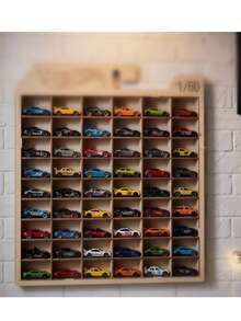 Exhibidor de Carritos Miniatura 60 Espacios - Caqui - Ver 1