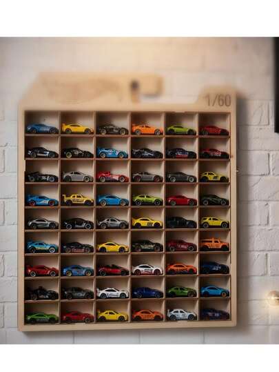 Exhibidor de Carritos Miniatura 60 Espacios