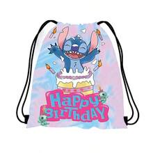 Stitch Backpack Set - Gift Bag With Cartoon Pattern, Birthday Gift/School Supplies Storage/Sports Equipment/Toy Organizer