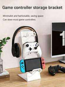 Multifunktionale Spielekontroller & Kopfhörerhalterung - platzsparende Aufbewahrung, kreatives Aufbewahrungsdesign, geeignet für Wohnheim, Schlafzimmer, Schule, Wohnzimmer, Regale, auch ein ideales Geschenk für Feiertage und Geburtstage. Kann Spielekontroller halten, kann auch als Bücherregal, Küchenregal, Küchenausstattung oder Aufbewahrungsregal verwendet werden. - Verschiedenfarbig - Übersicht 6