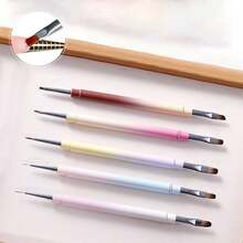 Nail Art Clean Up Brushes, Polish Remover Tools For Nails Art Design, Gel Nail Brushes Round/Angled/Flat/Liner/Nail Polish Clean Up Brush Professional Nail Polish Remover Painting Tools For Nail Art Design - Multicolor - View 4
