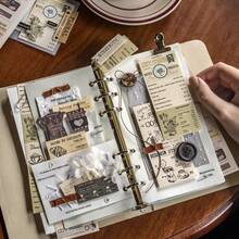 Bộ 50 tập giấy ghi chú chủ đề cà phê cổ điển, giấy trang trí DIY không dính, quà tặng ngày lễ, vật liệu làm sổ lưu niệm, sổ kế hoạch cá nhân hóa, đồ dùng học tập sáng tạo. - Xem 9