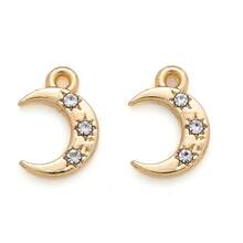 4Pcs Various Sun And Moon Series Alloy Pendants Are Suitable For Bracelet Jewelry Making Jewelry Making Beads