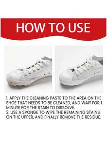 Shoe Cleaning Paste Set, Shoe Whitening Cleaner To Remove Yellow Edges Without Water Washing, One-Step Whitening Paste