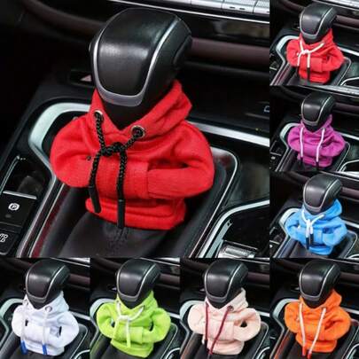 1pc Gear Shift Knob Cover Sleeve, Creative Car Gear Stick Protector Decorative Accessory