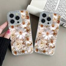 Flores blancas hermosas que florecen en un jardín.Funda de teléfono magnética Funda para teléfono con escena de naturaleza encantada. El regalo perfecto para cualquier ocasión. Compatible con fun - Succión magnética transparente - Ver 4