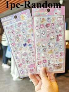 浮雕泡泡贴纸，钻石宝石贴纸，可爱漂亮，适合女孩，可用于装饰手机壳，粘性强，不易脱落，晶莹剔透（部分款式可能存在随机颜色差异） - 彩色 - 查看 12
