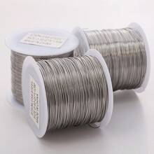 beadia 1Roll Stainless Steel Wire Handmade Beading Wire, Size 0.2/0.3/0.4/0.5/0.6mm For DIY Jewelry Making Wire, Bailing Wire, Snare Wire Trapping For Craft And Jewelry Making Supplies - 銀色 - 查看 6