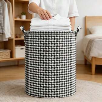 2 st. tvättkorgar i tyg med stor kapacitet, multifunktionella vattentäta förvaringskorgar, bärbara och hopfällbara, platsbesparande, med handtag på båda sidor, lämpliga för sovrum, badrum, studentrum, tvättstuga