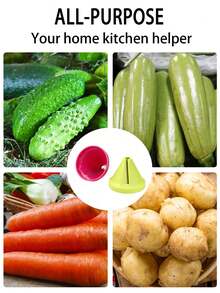 1pc Handheld Spiral Slicer, Can Make Vegetable & Fruit Pasta, Zucchini Noodles, Manual Multi-Function Spiral Slicer, Creative Spiral Funnel Slicer, Funnel Spiral Tool, Carrot Slicer, Potato Slicer, Vegetable Slicer, Kitchen Tool, Easy To Make Healthy Zucchini Noodles And Fruit Spirals - Multicolor - View 8