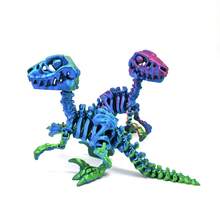 1个3D打印可活动关节和可张嘴的侏罗纪恐龙系列模型，缓解压力 - 彩色 - 查看 4