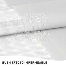 XISH Cortina para Baño 180x200cm Cortina de Ducha con Ganchos Cortinas de Regadera Antimoho de Impermeable Antibacteriano para Duchas de Baño Puestos y Bañeras - Blanco - Ver 3