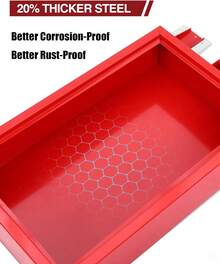 Bandeja de drenaje de aceite de perfil bajo, bandeja de drenaje de aceite eléctrica de 20 galones con bomba eléctrica de 110 V, manguera de 8 pies y manija plegable, carrito con ruedas para automóviles, camiones, autobuses y vehículos recreativos. - rojo - Ver 7