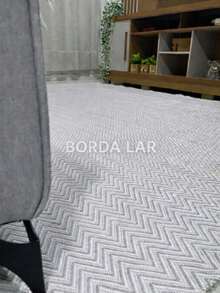 Living Room Or Bedroom Rug, Various Sizes, 100% Cotton. Thick And Very Soft, Machine Washable! - Gray Zig - View 7