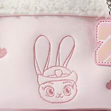 Miniso Zootopia Series Faux Fur Patchwork Crossbody Bag – Nick & Judy Dual IP Options, Adjustable Strap For All Heights, Combining Cute Design With Practical Features(1pc) - Baby Pink - View 6