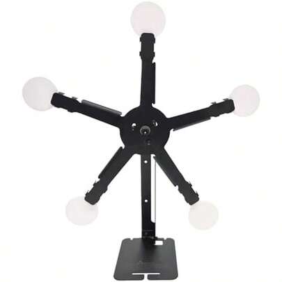 Tiro Al Blanco Rotativo Dianas con 5 Objetivos P/Pistolas de Juguete (Airsoft e Hidrogel) Objetivo de De Disparo con Movimiento