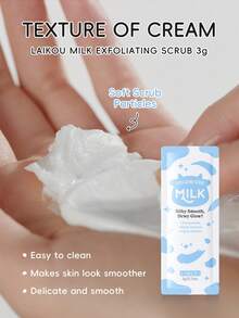 1 Set Improves Overall Completion LAIKOU Milk Glowing Skincare Set,(Milk Cleanser 80g+Milk Body Lotion 100g+Milk Silky Hydrating Mask 25g*2+Milk Hand Cream 50g+Milk Hair Removal Cream 50g+Milk Hydrating Balm Stick 40g+Milk Exfoliating Scrub 3g *2+Milk Nourishing Lip Balm 3.5g)Moisture Repair Deep Repairing Minimize Pores Wrapped For Travel, Camping, Hiking, Climbing, Outdoor Self Care - 牛奶 - 查看 5