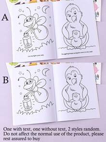 1 Pieza Libro para Colorear de Tamaño Grande - Compañero de Arte Vibrante, Adecuado para Fiestas de Pintura y Regalos - Puede Combinarse Perfectamente con Pasteles al Óleo, Crayones, Lápices de Colores, Hecho de Papel de Alta Calidad - colores mezclados - Ver 7