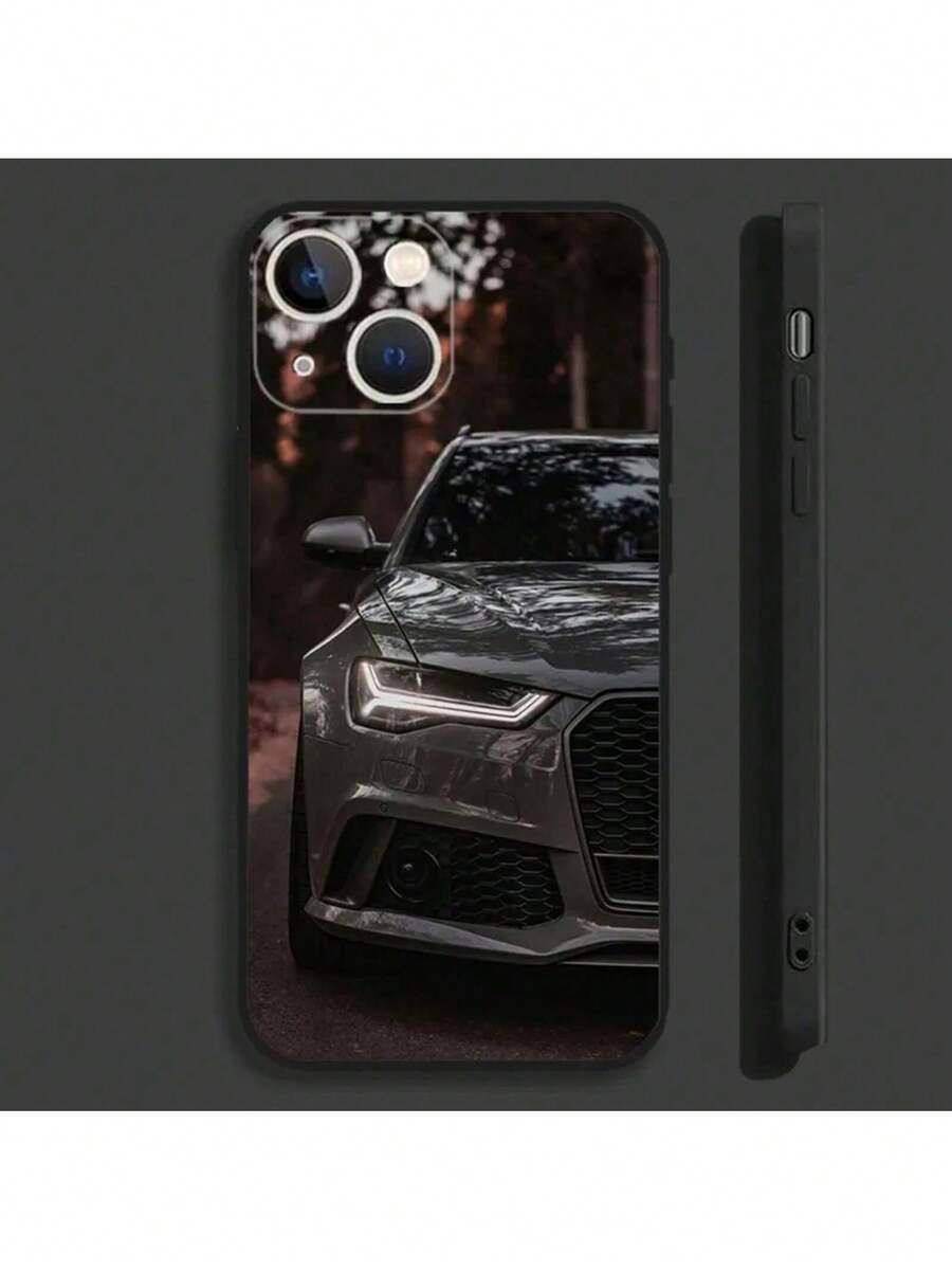 Custodia per telefono compatibile con modelli di auto sportive, adatta per iPhone 16, 15, 14, 13, 12, 11, Pro, Max, Plus, Mini, X, XS, XR, 8, 7, 6, S, Plus, SE, Audi S, morbida, nera, compatibile con i modelli 17 Pro, 17 Pro Max, 17, 16 Pro - Z8 - Visualizzare 1