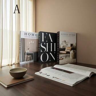 3pcs Foldable Decorative Books, Modern Minimalist Decorative Books, Home & Office Bookshelf Decor Fake Books