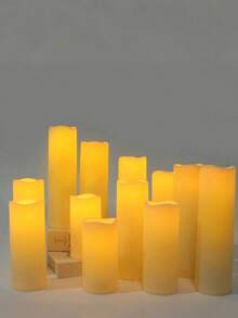 Battery Operated Flameless Candles, Large LED Flameless Candles, Flickering Tea Lights For Wedding Decor, Candlelight Concerts, Decorative Tabletop Candle Lights, Suitable For Party, Wedding, Birthday, Graduation Party - Multicolor - View 8