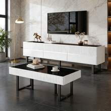 Living Room Sets - Black + White + MDF + Particle Board-2 - View 1