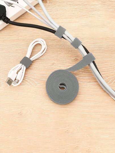 1 Roll Reusable Cable Management Tape: , Multi-Functional Wire Organizer For Tidy Workspace