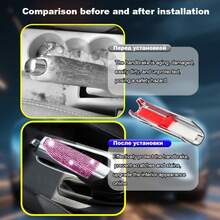 1pc Universal Car Handbrake Cover & Gear Shift Cover Set, Rhinestone Crystal Decor Auto Interior Accessories, Suitable For Women,Car Accessories - one-size - View 8