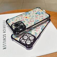 Disney.What Floral Patterned Phone Case With  Winnie The Pooh Showing Friendship And Joy. Compatible With IPhone 17, 16, 15, 14, 13, 12, And 11 Pro Models. Made Of TPU With Shockproof Protection. A Delightful Gift For Loved Ones, Perfect For Birthdays, Holidays, And Special Occasions. - 紫色 - 查看 5