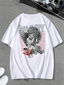 Camiseta de Verano Cómoda para Hombre - Blanco - Ver 6