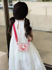 1 PC Sanrio Children's Bag Katy Cat Girls' Cross Body Bag Fashion Princess Bag Baby Cute Cartoon One Shoulder Handheld Girls' Bag - Multicolor - View 5