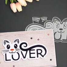Creative Lover Metal Cutting Dies, DIY Scrapbooking Album And Embossing Stencil, Greeting Card Making Tool, Card Paper Cutting Crafts ,Gift Card Making Template Die Cuts. - Silver - View 2