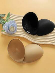 1/2 Pairs Women's Bio-Adhesive Invisible Breast Pads - Thickened Push-Up Lift Enhancer, Fuller Bust Line, Self-Adhesive Anti-Slip, Ideal For Bridal Lingerie & Invisible Undergarments