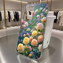 Adecuado para funda de teléfono  Galaxy Nueva A5 A3 A02 A34 A13 A14 A32 A24 A12 A50 A54 A70 A73 A34 A55s NOTE 10F12 M10S Funda de moda de personalidad de dibujo animado linda, funda de espacio de cobertura completa TPU transparente suave, funda pintada con flores, mariposa, corazón, estampado de océano, funda de teléfono simple y creativa nueva, imagen 4968 - Multicolor - Ver 7
